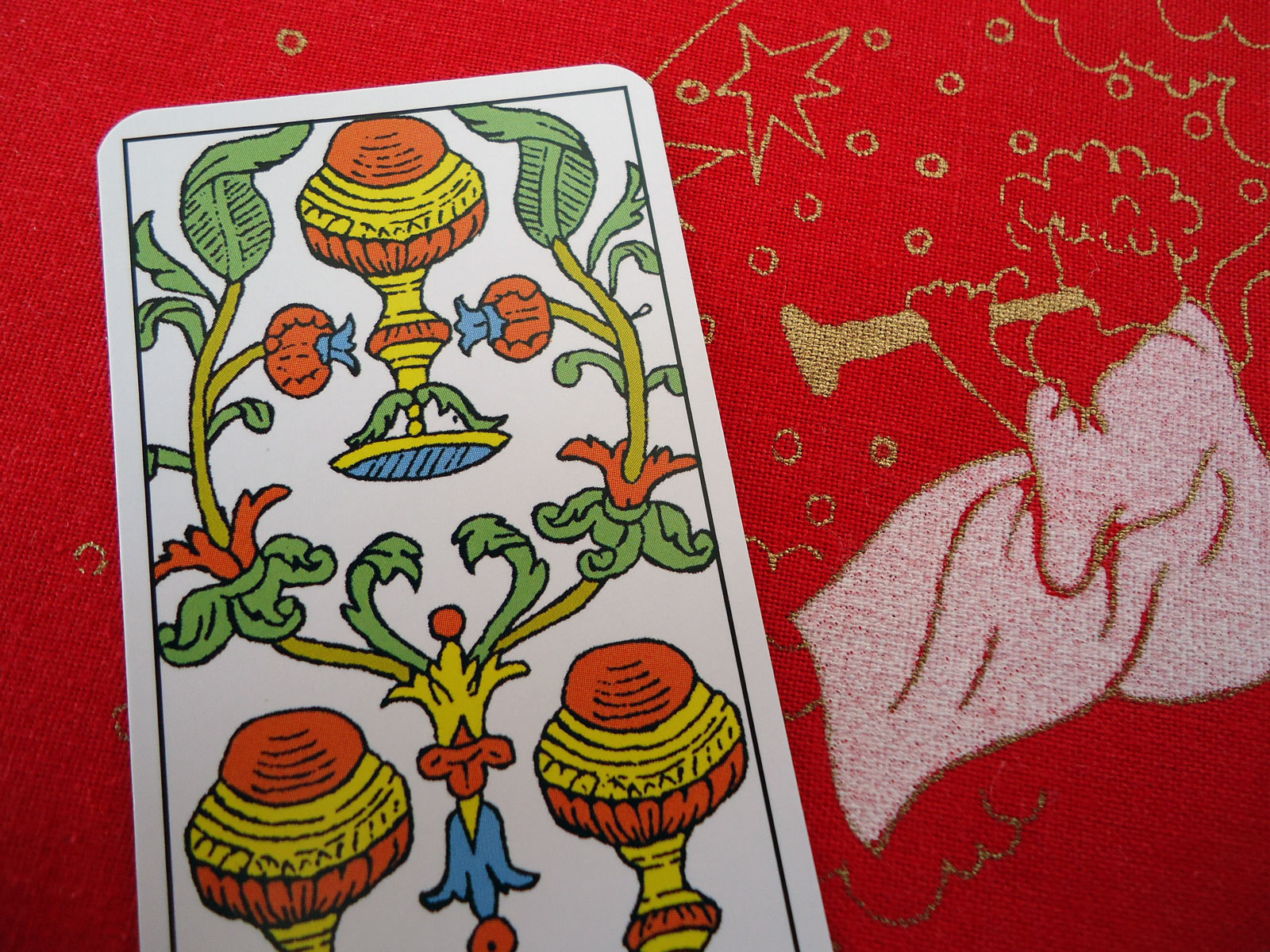 Tarotová karta Tři poháry